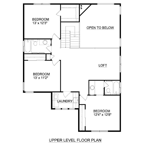 upper floor house blueprint