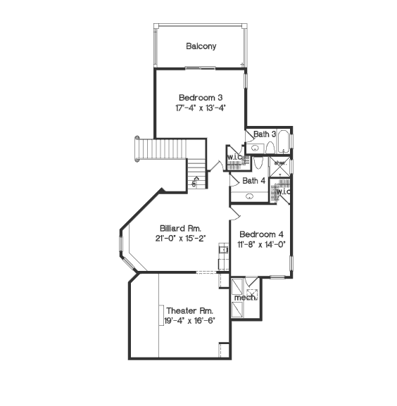 upper floor house blueprint