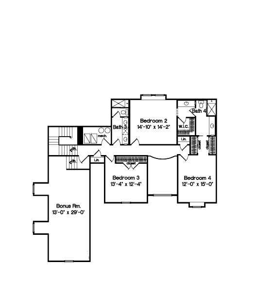 upper floor house blueprint