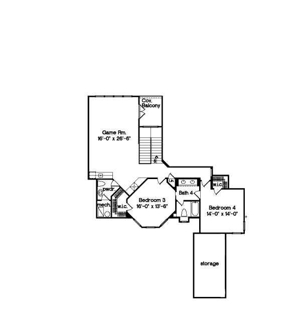 upper floor house blueprint