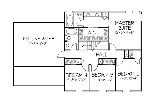 upper floor house blueprint