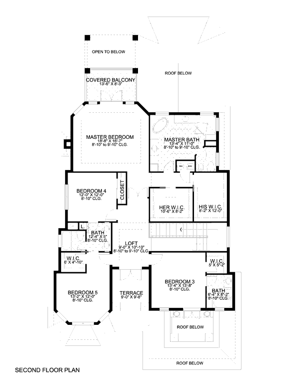 upper floor house blueprint