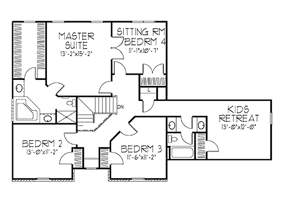 upper floor house blueprint