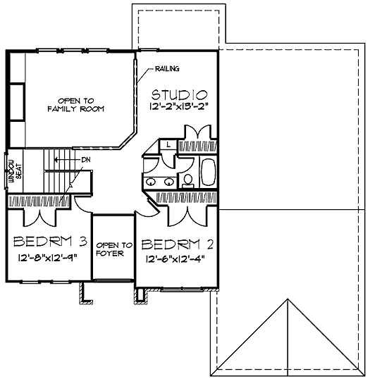 upper floor house blueprint