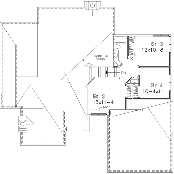 upper floor house blueprint