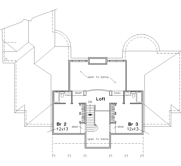 upper floor house blueprint