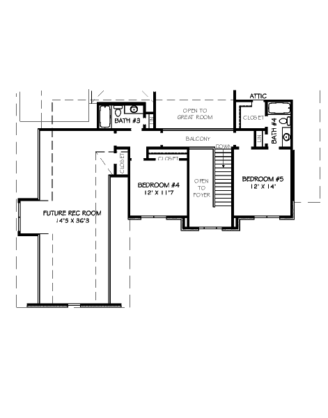 upper floor house blueprint