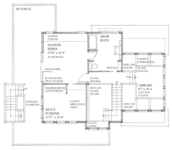 upper floor house blueprint