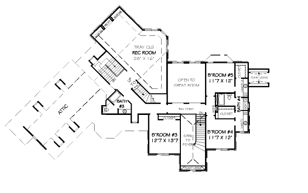 upper floor house blueprint