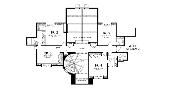 upper floor house blueprint