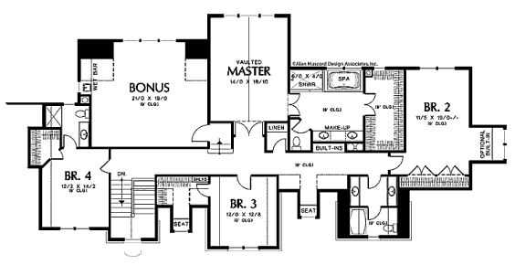 upper floor house blueprint