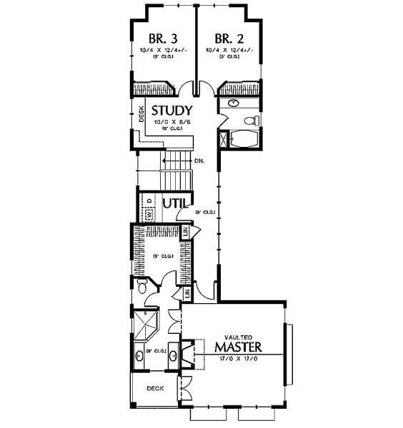 upper floor house blueprint