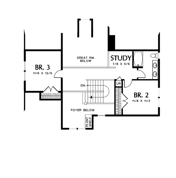 upper floor house blueprint