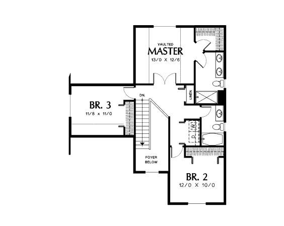 upper floor house blueprint