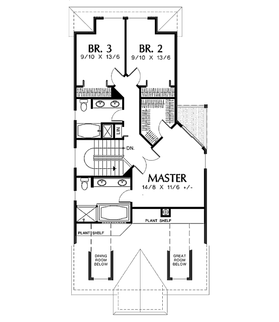 upper floor house blueprint