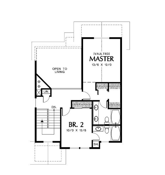 upper floor house blueprint