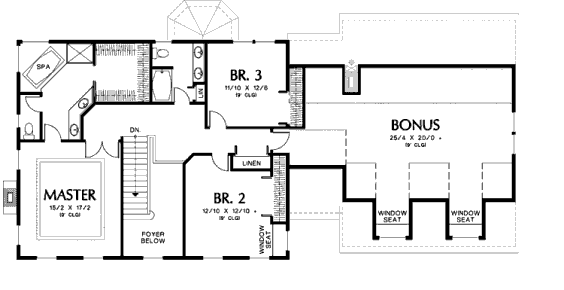 upper floor house blueprint