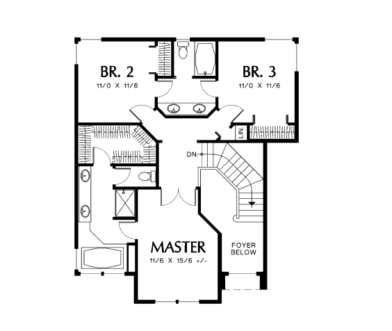 upper floor house blueprint