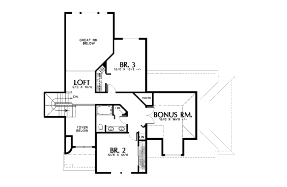 upper floor house blueprint