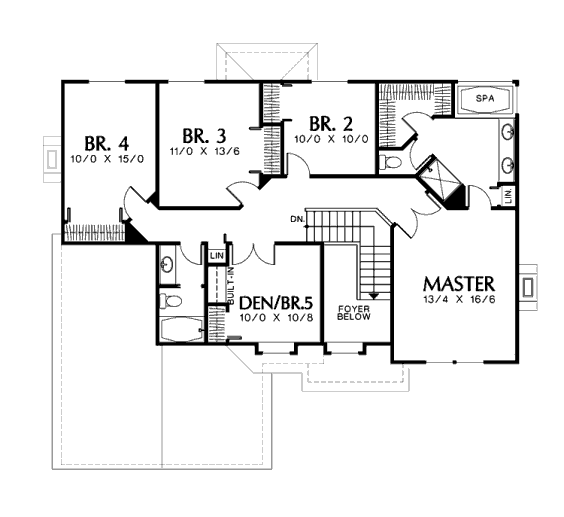 upper floor house blueprint