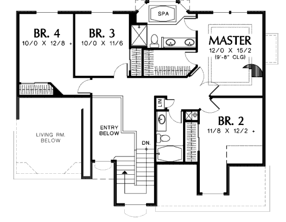 upper floor house blueprint