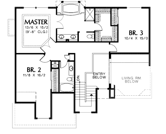 upper floor house blueprint