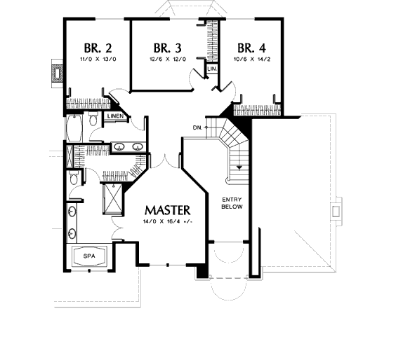 upper floor house blueprint