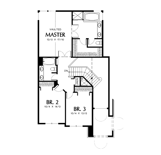 upper floor house blueprint