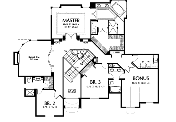 upper floor house blueprint