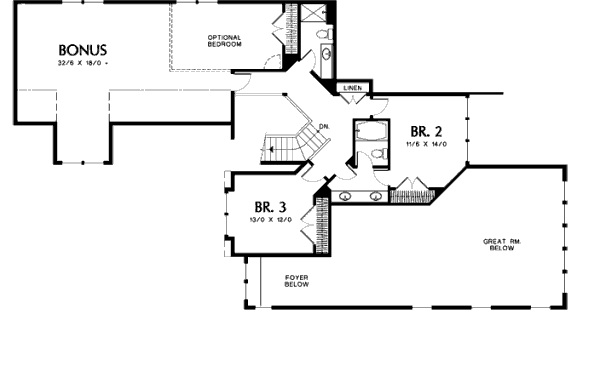 upper floor house blueprint