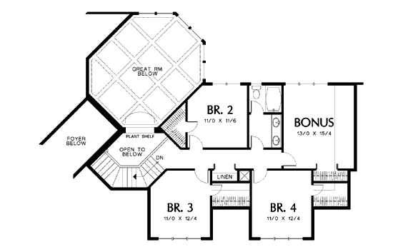 upper floor house blueprint