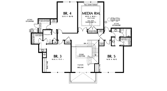 upper floor house blueprint