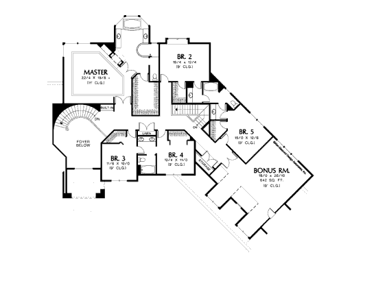 upper floor house blueprint