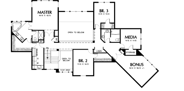 upper floor house blueprint