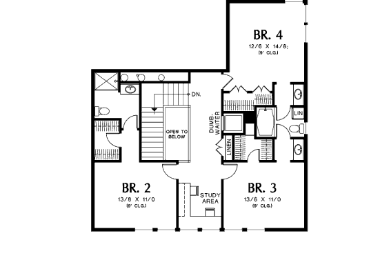 upper floor house blueprint