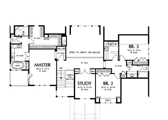 upper floor house blueprint