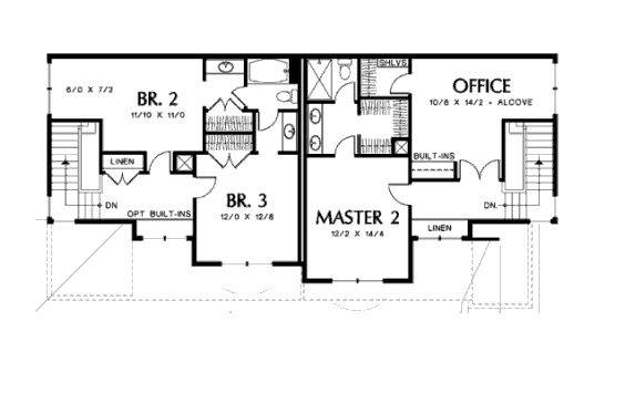 upper floor house blueprint