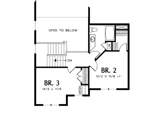 upper floor house blueprint