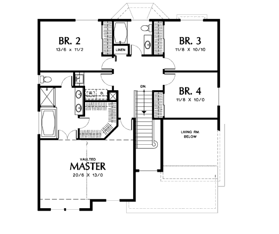 upper floor house blueprint