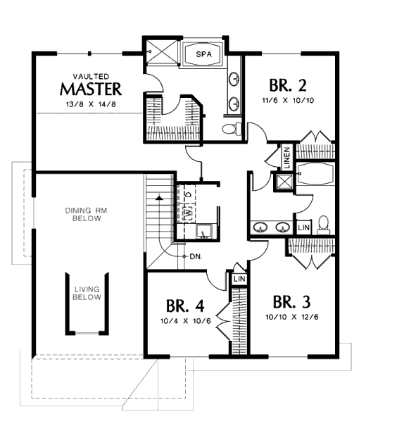 upper floor house blueprint