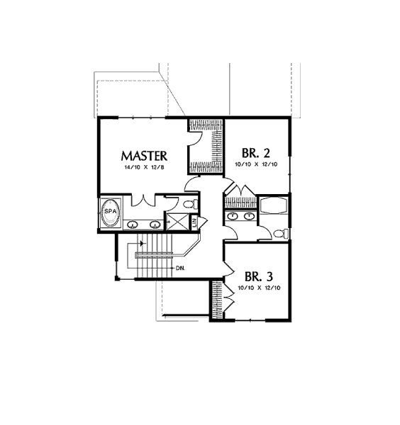 upper floor house blueprint