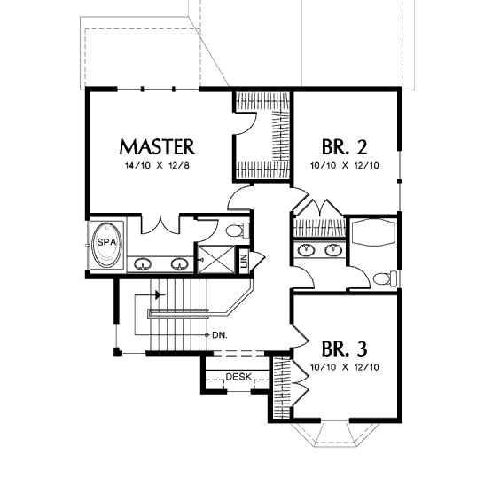 upper floor house blueprint