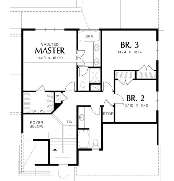 upper floor house blueprint