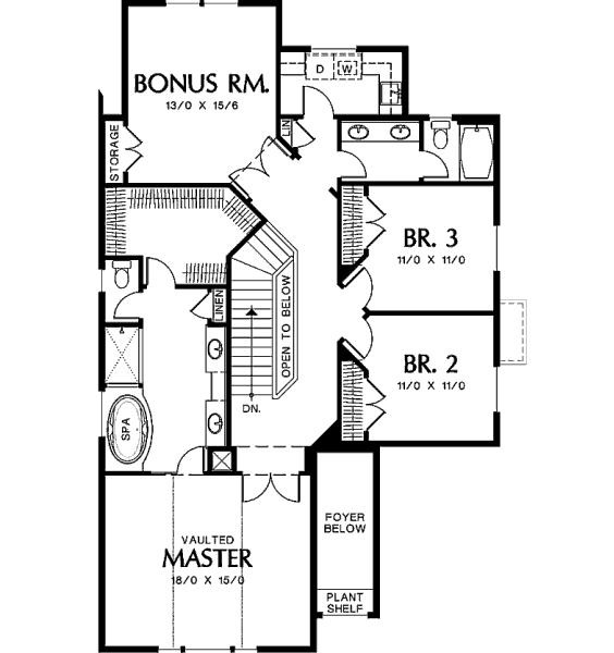 upper floor house blueprint