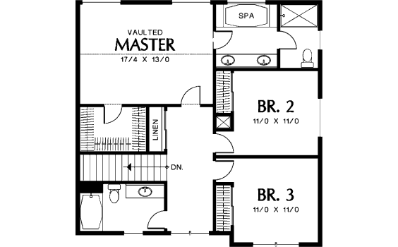 upper floor house blueprint