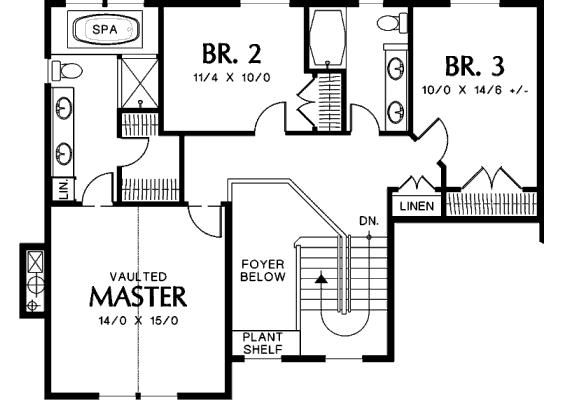 upper floor house blueprint