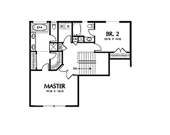 upper floor house blueprint