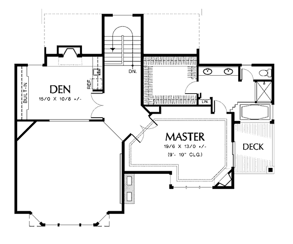 upper floor house blueprint