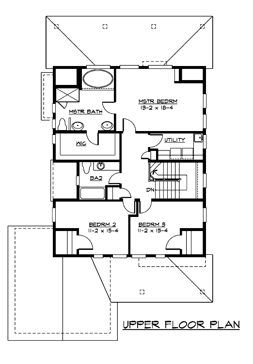 upper floor house blueprint