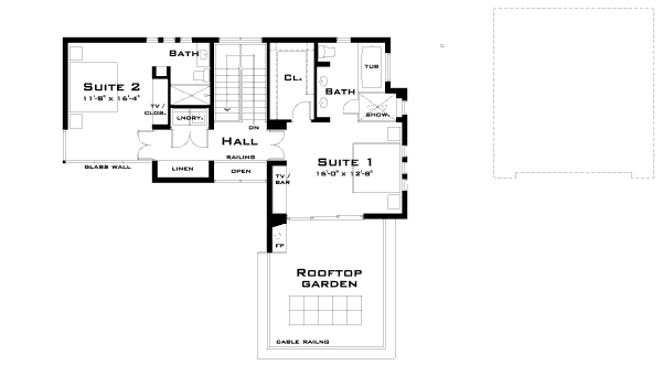 upper floor house blueprint